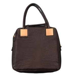 Sang A Leather River Tote Bag Purse black leather